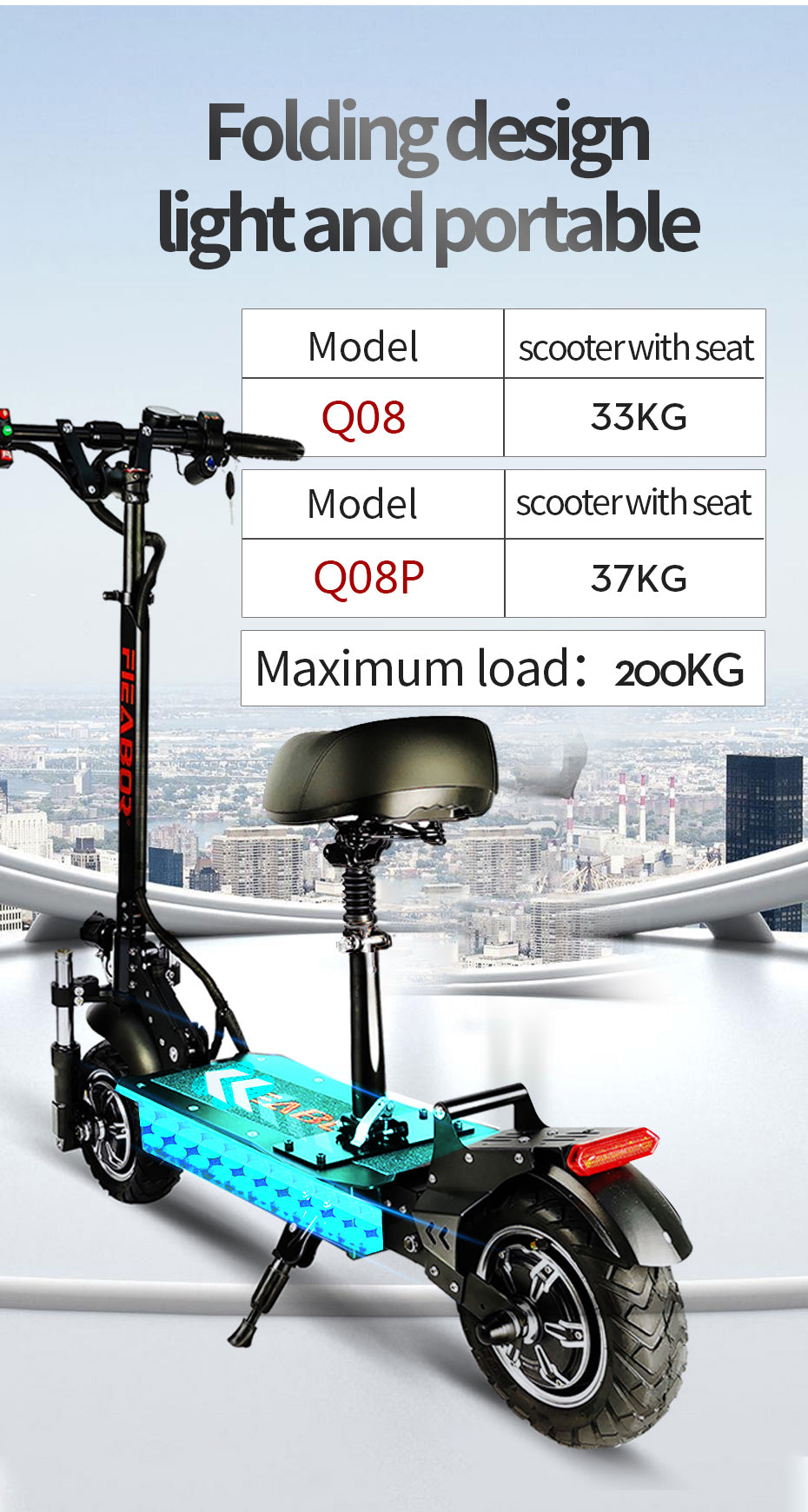2024 New Convenient High end Electric Scooter for Going Out