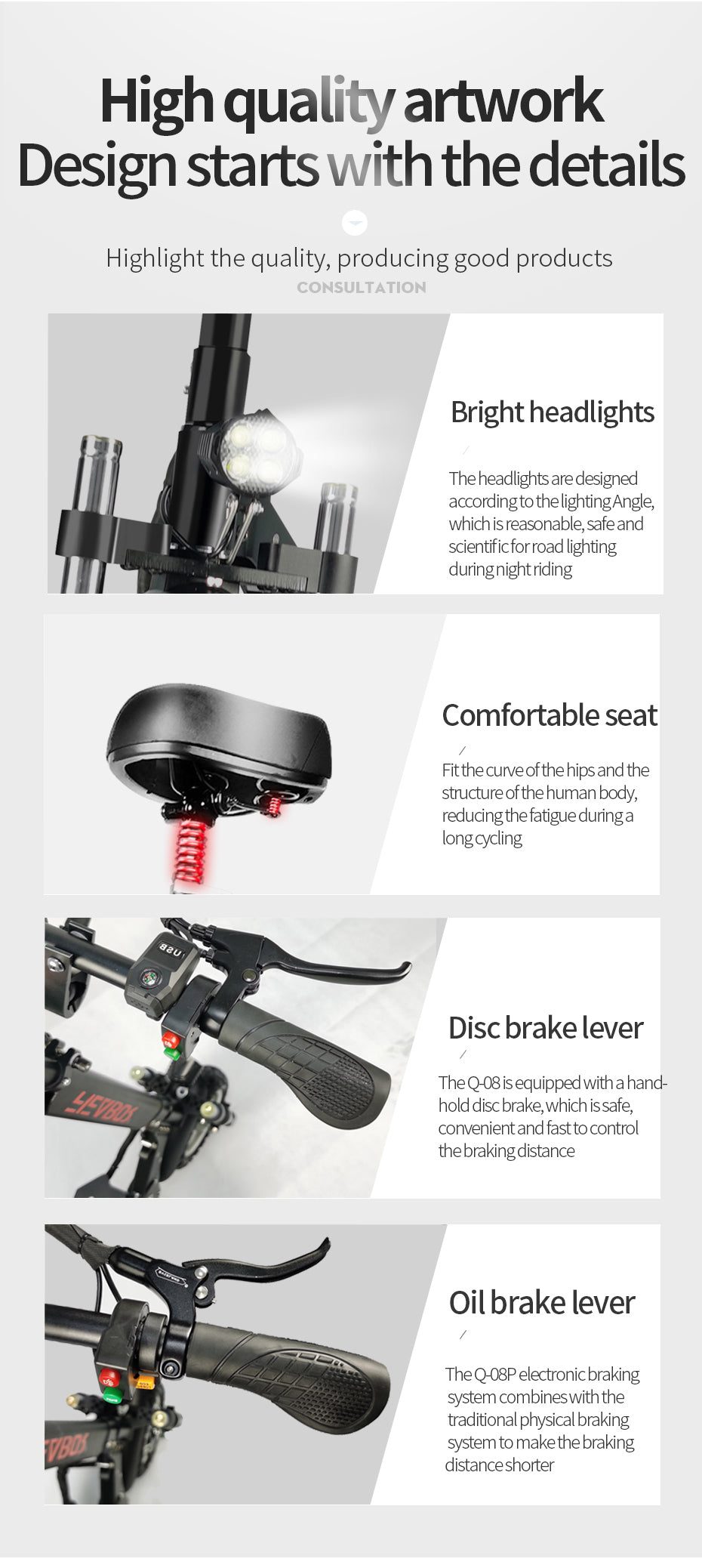 2024 New Convenient High end Electric Scooter for Going Out